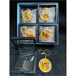 Брелок с карабином (B-66) Лошадка со стразами в органайзере 12 шт/упаковка - фото 224412