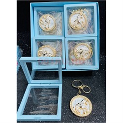 Брелок с карабином (B-69) Лошадка со стразами в органайзере 12 шт/упаковка - фото 224418