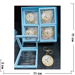 Брелок с карабином (B-69) Лошадка со стразами в органайзере 12 шт/упаковка - фото 224419