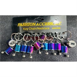 Брелок металлический (KY-B101) коробка передач цвет бензин 12 штук/упаковка - фото 224422