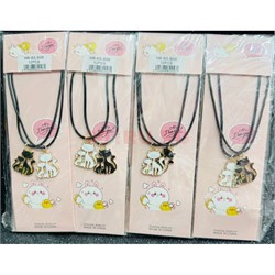 Подвески парные (BS-B56) Котики черные и белые 12 пар/упаковка - фото 224482