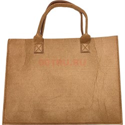 Сумка Шоппер цвет горчичный 30x40 см - фото 224519