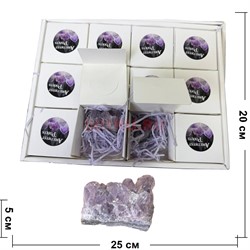 Друза аметиста в коробочке 12 шт/упаковка - фото 224525