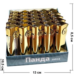 Зажигалка газовая турбо металлическая цвет металл 25 шт/упаковка - фото 224537