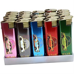 Зажигалка газовая «машинки 539-2» турбированная 50 шт/упаковка - фото 224548