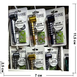 Трубка курительная «металл полосатая» с сеточками - фото 224621