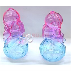 Бонг стеклянный «космонавт» 18 см - фото 224636