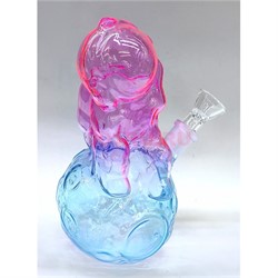 Бонг стеклянный «космонавт» 18 см - фото 224637