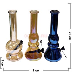 Бонг стеклянный D&K хамелеон 20 см высота - фото 224644