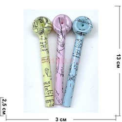 Трубка курительная стеклянная «ложка конспект» 13 см длина 30 мм диаметр - фото 224646