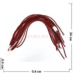 Нитка бусин 4 мм из сердолика 76 бусин - фото 224693