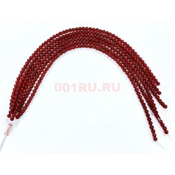 Нитка бусин 6 мм из сердолика 60-65 бусин - фото 224694