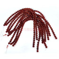Нитка бусин 10 мм из сердолика 38 бусин - фото 224696