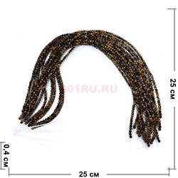 Нитка бусин 18 мм из тигрового глаза 24 шт - фото 224713