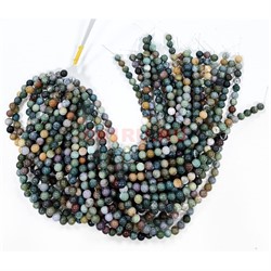 Нитка бусин 10 мм из зеленой яшмы 39 шт - фото 224720