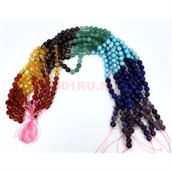 Нитка бусин 8 мм микс минералов 46-48 бусин - фото 224736