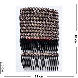 Гребешок для волос (MP-3207) металлический 12 шт/упаковка - фото 224774