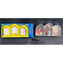 Иконка на липучке (KN-401A) цвет серебряный 12 шт/упаковка - фото 224798