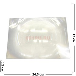 Лупа пластиковая 17x25 см - фото 224836