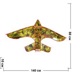 Воздушный змей «самолет» 80x140 см 20 шт/упаковка - фото 224847
