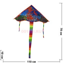 Воздушный змей с рисунками 80x110 см 20 шт/упаковка - фото 224849