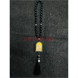 Четки подвеска православные (B-36) с деревянной иконкой 12 шт/упаковка - фото 224855