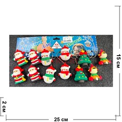 Брелок резиновый (B-2) новогодний 120 шт/блок - фото 224898