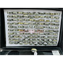 Кольца разной формы (KL-2312) с узорами 100 шт/упаковка - фото 224904