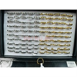 Кольцо металлическое (KL-2313) золото и серебро 100 шт/упаковка - фото 224914