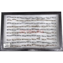 Кольцо металлическое (KL-2316) золото и серебро 100 шт/упаковка - фото 224920