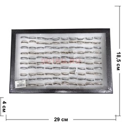 Кольцо металлическое (KL-2316) золото и серебро 100 шт/упаковка - фото 224922