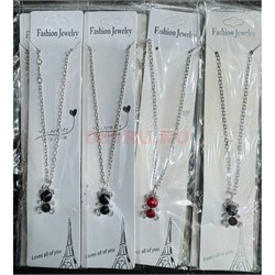 Подвеска металлическая (BS-B159) мишка цветной 12 шт/упаковка - фото 224989