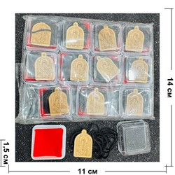 Подвеска на шею (B-95) с деревянной иконой 12 шт/упаковка - фото 225022