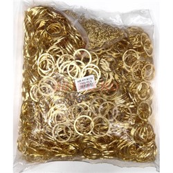 Кольцо для брелка 30 мм (B-170) с цепочкой цвет золото 1000 шт/упаковка - фото 225039