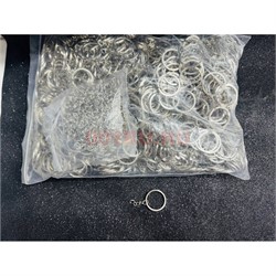 Кольцо для брелка 30 мм (B-173) с цепочкой цвет металл 1000 шт/упаковка - фото 225047