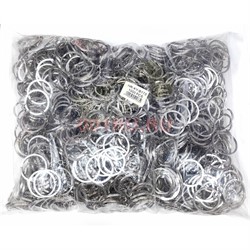 Кольцо для брелка 30 мм (B-173) с цепочкой цвет металл 1000 шт/упаковка - фото 225048