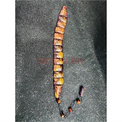 Четки перекидные (CH-2364) с прожилками под камень желто-фиолетовые 12 шт/упаковка - фото 225085