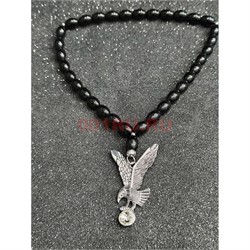 Подвеска (четки) Орел с жемчужиной цвет металл 12 шт/упаковка (B-96) - фото 225144