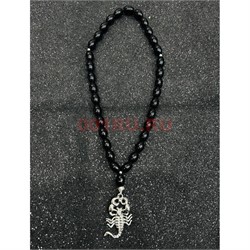 Подвеска (четки) Скорпион черные бусины 12 шт/упаковка (B-98) - фото 225150