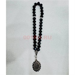 Подвеска (четки) Аллах черные бусины 12 шт/упаковка (B-99) - фото 225152