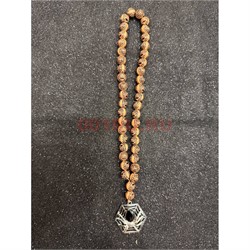 Подвеска (четки) Паук светло-коричневые бусины 12 шт/упаковка (B-112) - фото 225184