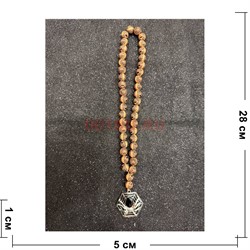 Подвеска (четки) Паук светло-коричневые бусины 12 шт/упаковка (B-112) - фото 225185