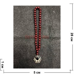 Подвеска (четки) Паук темно-коричневые бусины 12 шт/упаковка (B-112) - фото 225187