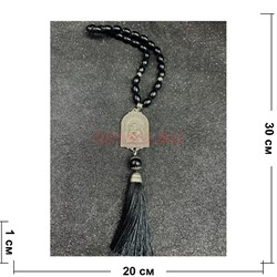 Четки подвеска православные (B-41) с металлической иконкой Богоматерь 12 шт/упаковка - фото 225202