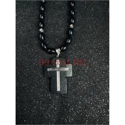 Четки подвеска православные (B-47) с деревянным крестом 12 шт/упаковка - фото 225214