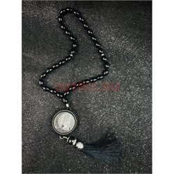 Четки подвеска мусульманские (B-59) круглый медальон 12 шт/упаковка - фото 225240