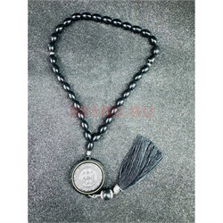 Четки подвеска мусульманские (B-60) круглый медальон 12 шт/упаковка - фото 225242