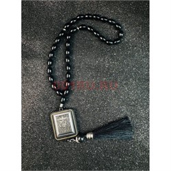 Четки подвеска мусульманские (B-62) прямоугольный медальон 12 шт/упаковка - фото 225246