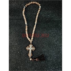 Четки подвеска православные (B-65) с деревянным крестом 12 шт/упаковка - фото 225252