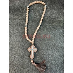 Четки подвеска православные (B-65) с деревянным крестом 12 шт/упаковка - фото 225253